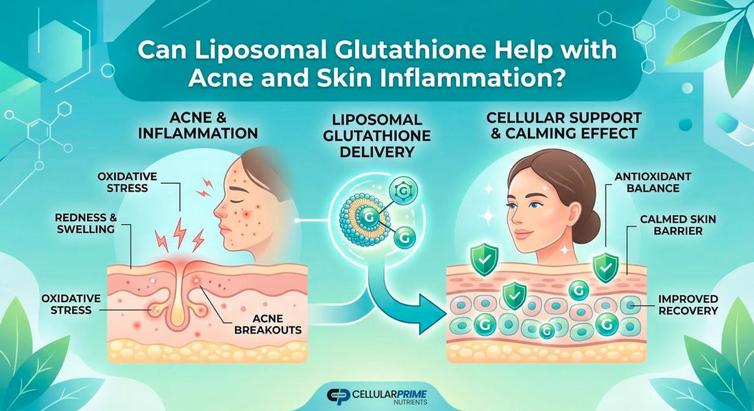 Skin Inflammation & Acne: Can Liposomal Glutathione Help? Cellular Prime Skin Inflammation & Acne: Can Liposomal Glutathione Help? Cellular Prime