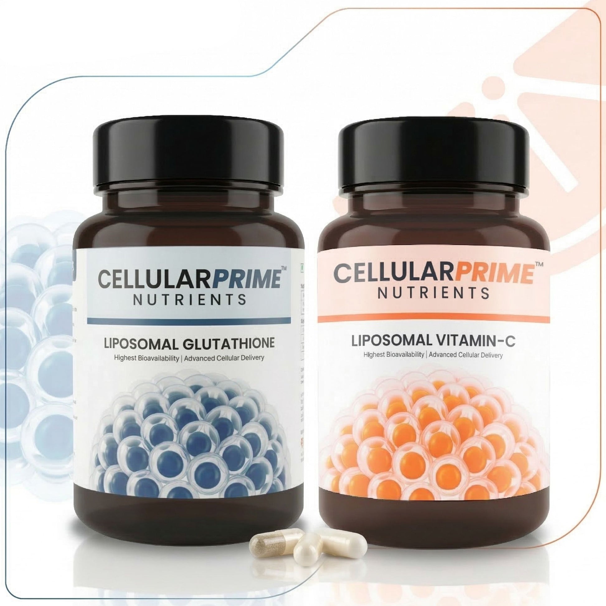 liposomal glutathione cellular delivery MEGNETA Supplement, 500mg Glutathione with PQQ, CoQ10 & Vitamin C, Antioxidant, Immune & Wellness Support, Grape Flavor, 30 Pouches : Health & Household Liposomal Duo: Inner Glow &