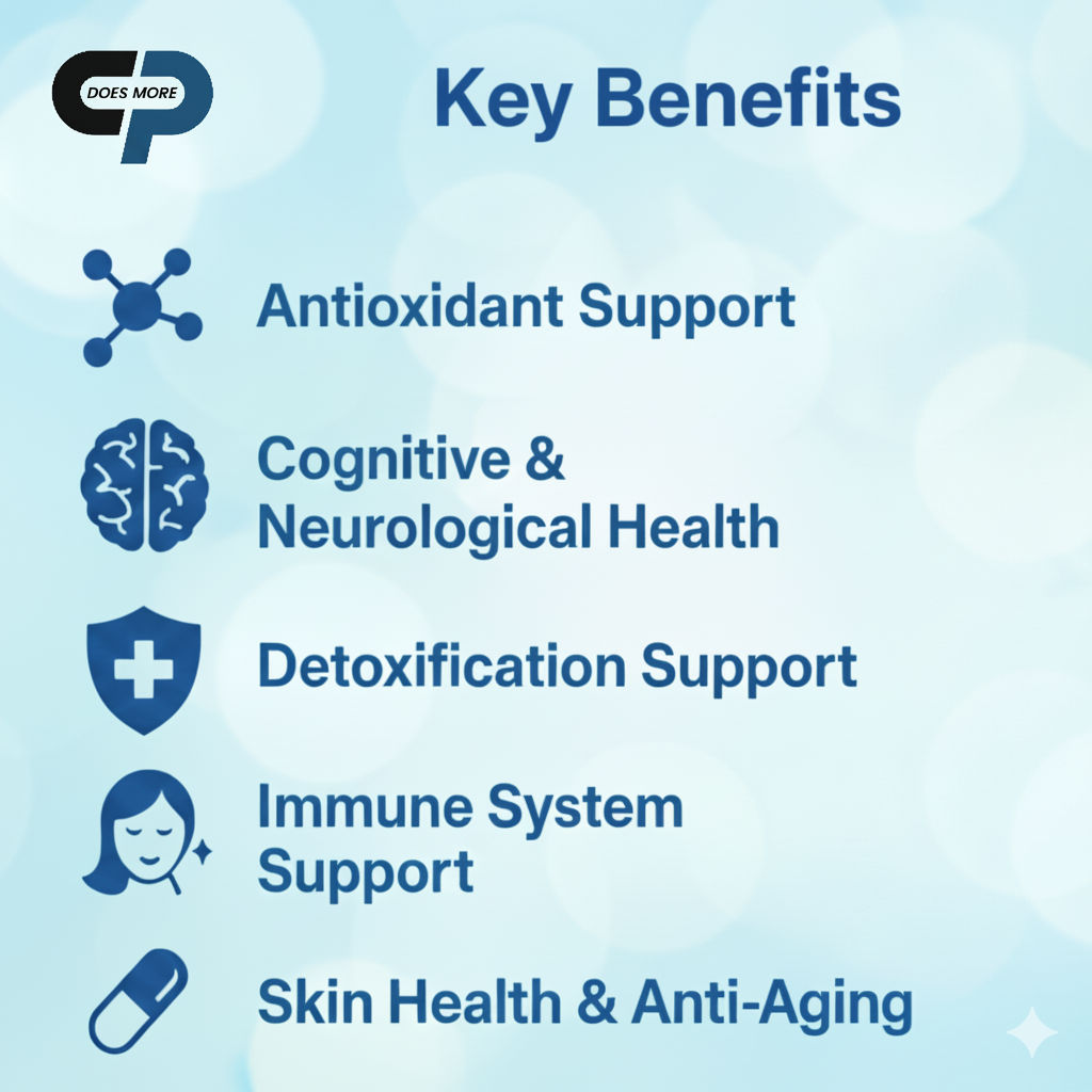 Liposomal Glutathione 650mg | High-Absorption Antioxidant for Skin Glow & Detox