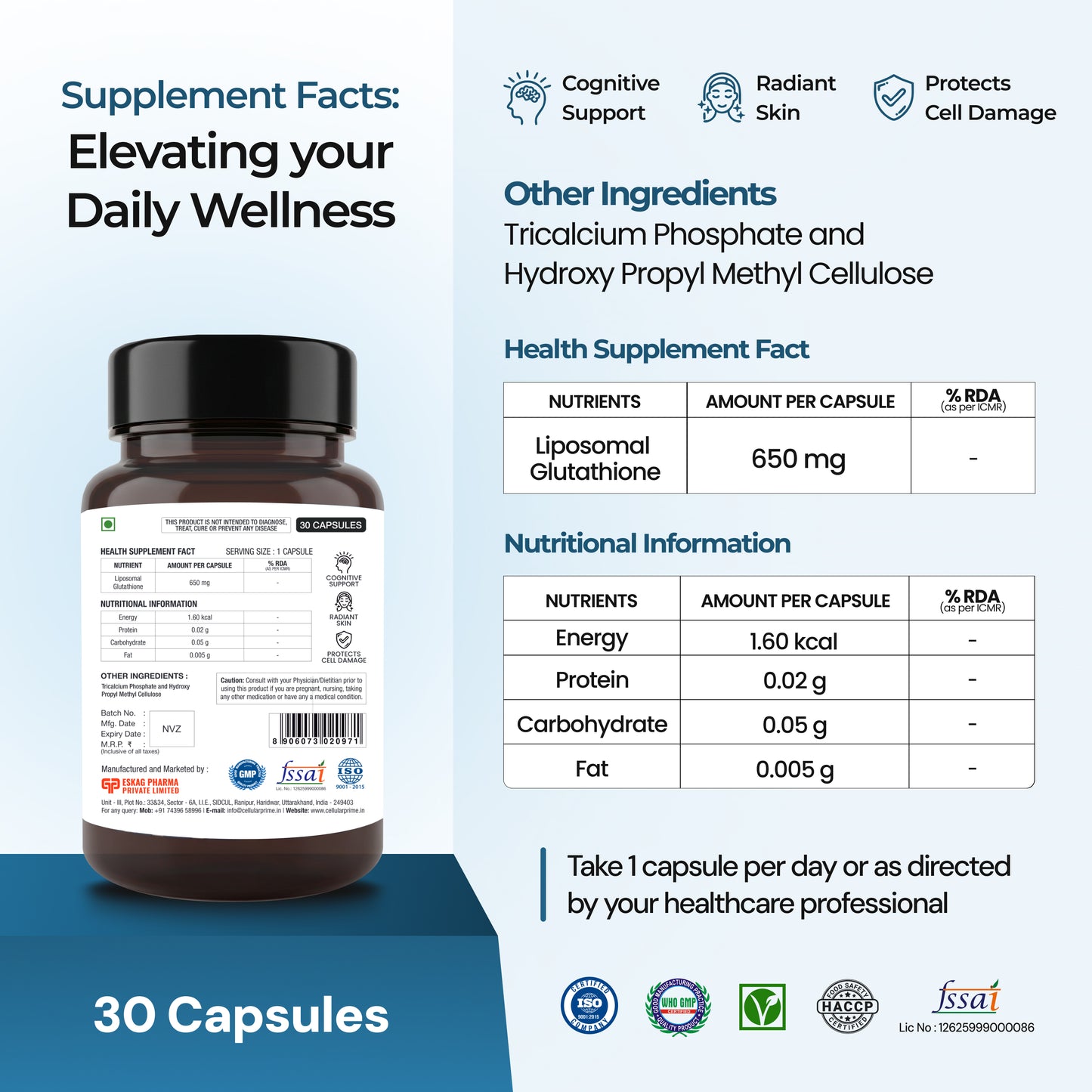 Liposomal Glutathione for Antioxidant Support