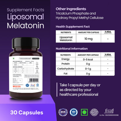 Liposomal Melatonin for High Quality Sleep